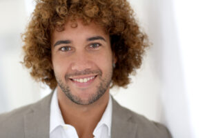 man with nice smile cosmetic dentistry concept